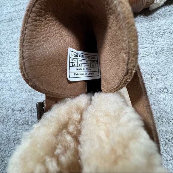 Y2K STYLE UGG ANAIS WOMEN HEELS BOOTS CHESTNUT SUEDE 9.5 /UK 8.0 /EU 40.5 - Picture 7 of 7
